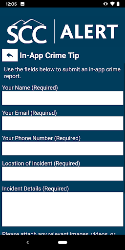 SCC Alert Screen 3