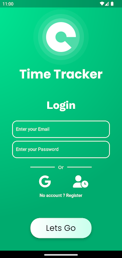 Android application Time Tracker screenshort