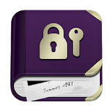Secret diary with fingerprint lock / Invisible icon