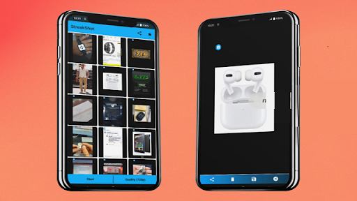Android application StreakShot screenshort