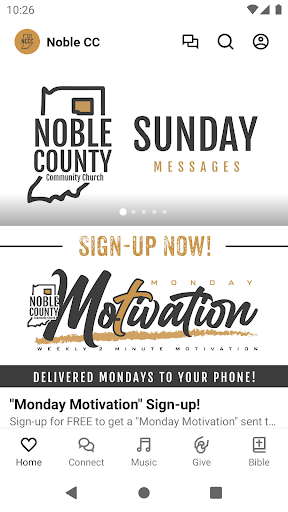 Android application Noble County Community Church screenshort