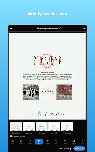 Adobe Scan: PDF Scanner, OCR screenshot