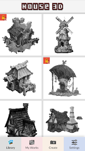 House 3D - Pixel Art