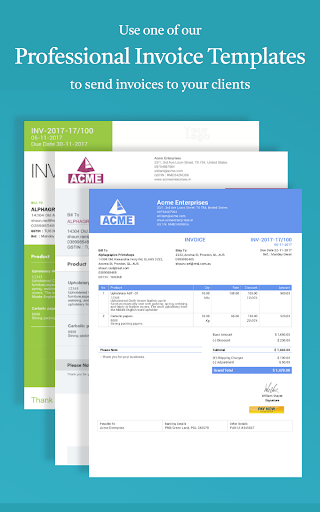 Screenshot of Simple Invoice Manager