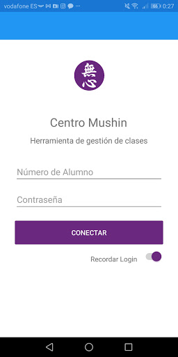 Android application Calendario de Centro Mushin screenshort