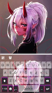 Download Silver Demon Girl Keyboard Background v1.0 MOD APK (Unlimited Money)Free For Android 5