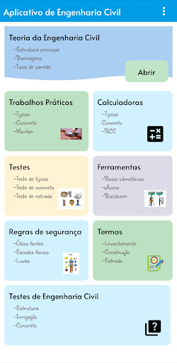 Visualização do aplicativo