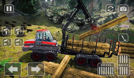 Lumberjack Simulator Truck Driving 3D Game