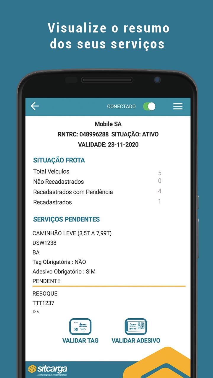 Android application SITCARGA screenshort