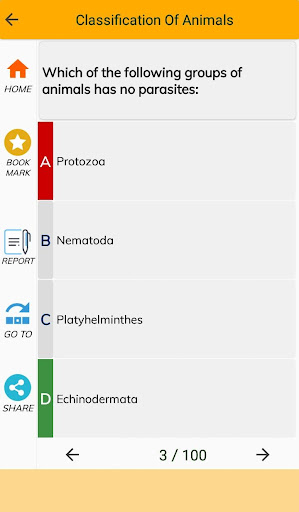 Zoology MCQs Bank Screen 3