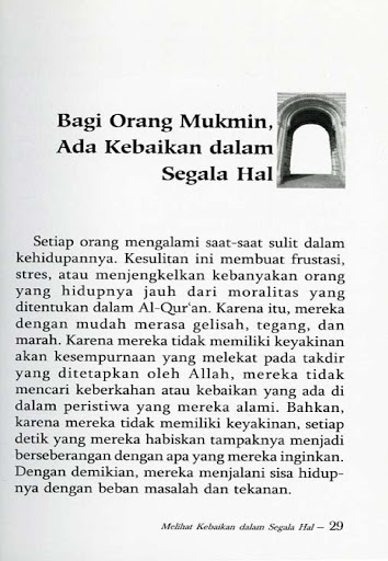 Melihat Kebaikan Dalam Segala Hal By Harun Yahya