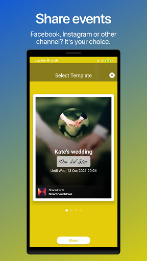 Android application Smart Countdown - Track events screenshort