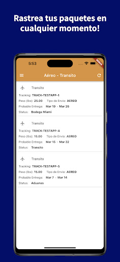Android application Interbox screenshort