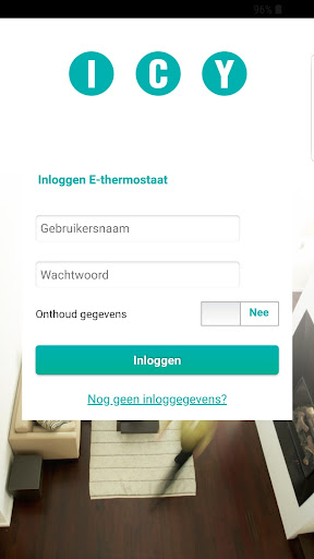 Android application ICY E-Thermostaat screenshort
