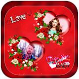 Romantic love photo frame :Photo editor icon