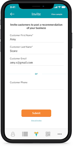 RelyCircle Business Screen 2
