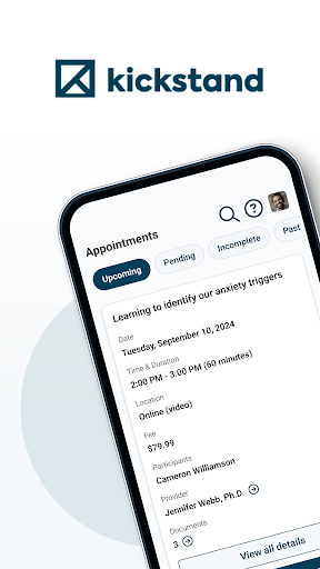 Android application Kickstand Connect screenshort