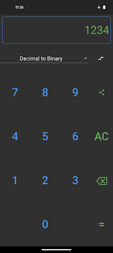 Android application Base Converter (Step by Step) screenshort