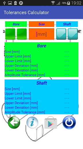 Tolerances Calculator Screen 2