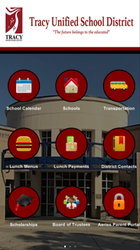 Android application Tracy Unified School District screenshort