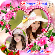 Flower Dual Photo Frame