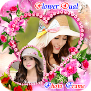 Flower Dual Photo Frame
