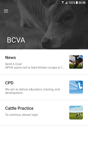 Android application British Cattle Vet Association screenshort