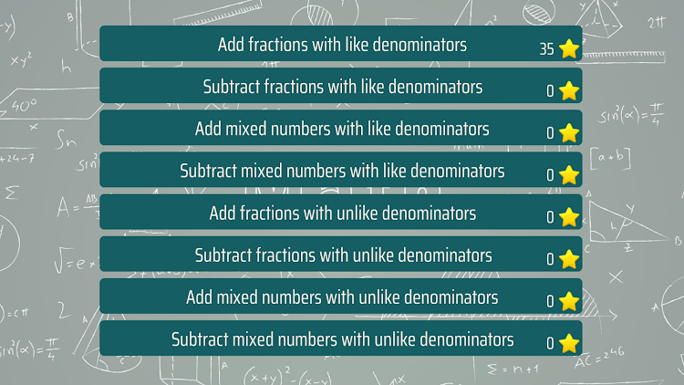 Add and subtract fractions - 8.0.0 - (Android)