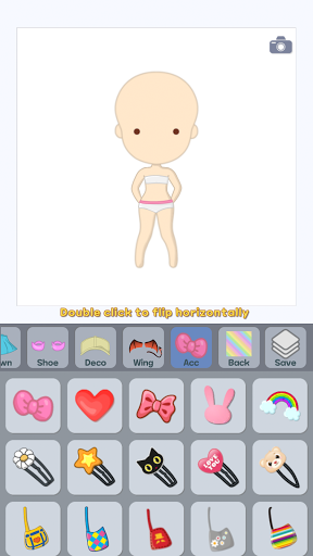 Android application Doll Decorating - Coloring screenshort