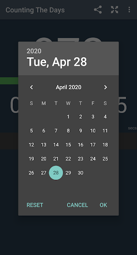 Android application Counting The Days screenshort