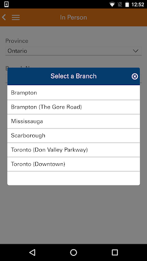 ICICI Bank Canada iMobile Screenshot