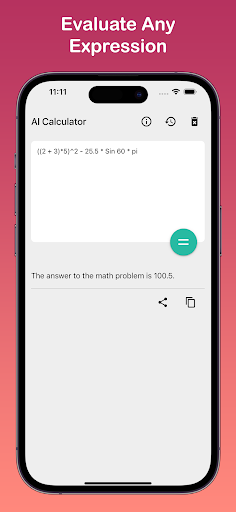 Android application AI Calculator (GPT) screenshort