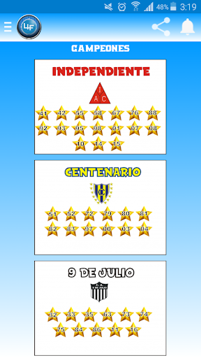 Android application Liga Interprovincial screenshort
