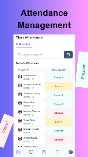 Android application classwood screenshort