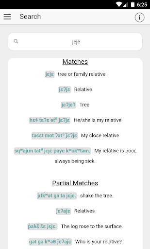 Android application Sliammon screenshort