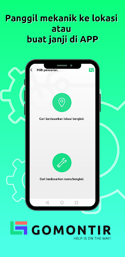 Android application GOmontir screenshort