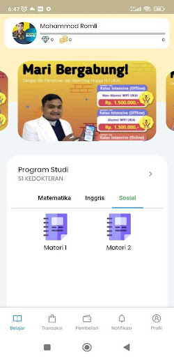 Android application WIFI UKAI Bimbel Farmasi screenshort