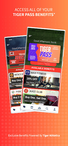 Android application TigerPass screenshort