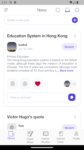 Android application P Daily screenshort
