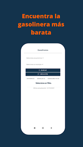 Android application Gasolineras Baratas España screenshort