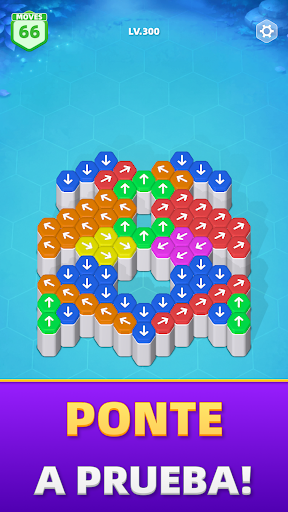 Hex Arrow - Desliza y resuelve Captura de Pantalla de la Aplicación Android 2