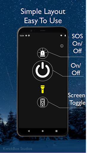 Flashlight Multicolor Screen