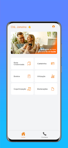 Android application CS Saúde screenshort