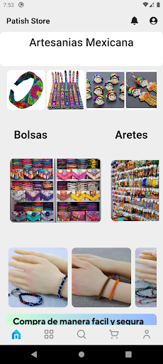 Android application Patish Store screenshort