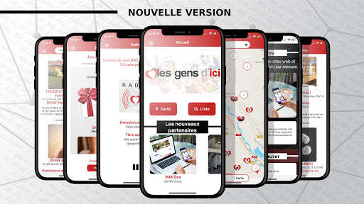 Android application J'aime les gens d'ici screenshort