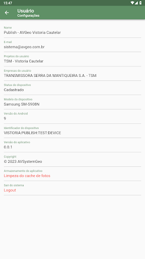 AVGeo Vistoria Cautelar Screen 3
