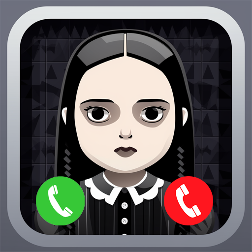 Wednesday Addams Call Fake logo