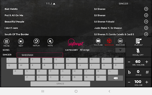 Android application Whiterabit screenshort