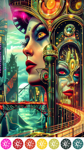 Surreal Color Paint By Number 6