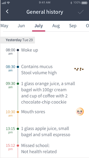 Android application Nutri-IBD screenshort